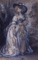 Studie van een dame - Thomas Gainsborough — weergave van het kunstwerk