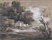 Boslandschap met boerenwagen en figuren - Thomas Gainsborough — weergave van het kunstwerk