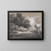 Boslandschap met boerenwagen en figuren - Thomas Gainsborough — ingelijst kunstwerk aan de muur
