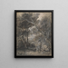 Boslandschap met personages - Thomas Gainsborough — ingelijst kunstwerk aan de muur