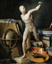 Natuurstudie met bolvormige palet en antieke gips - Thomas Germain Joseph Duvivier — weergave van het kunstwerk