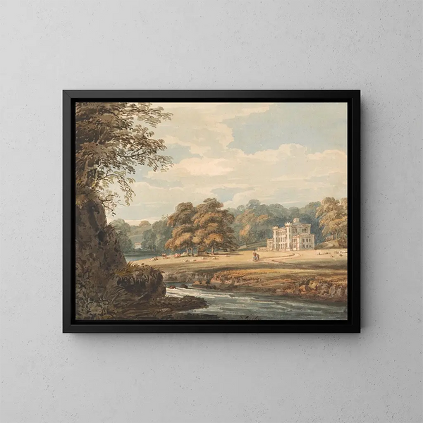 House of Chalfont, Buckinghamshire - Thomas Girtin — framed artwork on a wall