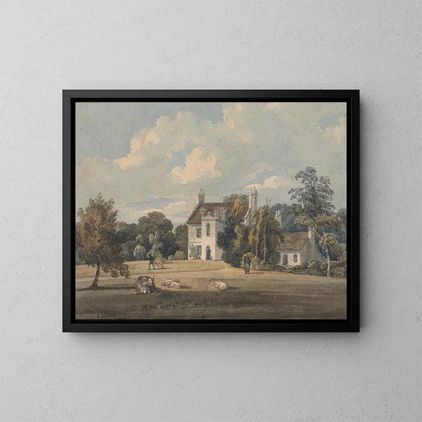 Chalfont Lodge, Buckinghamshire - Thomas Girtin — framed artwork on a wall