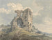 Kasteel van Denbigh - Thomas Girtin — weergave van het kunstwerk