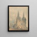 Kathedraal van Lichfield Staffordshire - Thomas Girtin — ingelijst kunstwerk aan de muur