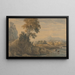 romantisch landschap - Thomas Girtin — ingelijst kunstwerk aan de muur