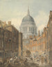 Cathédrale Saint-Paul depuis Saint-Martins-le-Grand - Thomas Girtin — weergave van het kunstwerk