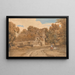 van het Ferme Turvers-schilderij, Wimbish, Essex - Thomas Girtin — ingelijst kunstwerk aan de muur