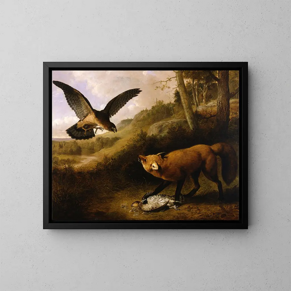 Jeu contesté - Thomas Hewes Hinckley — framed artwork on a wall