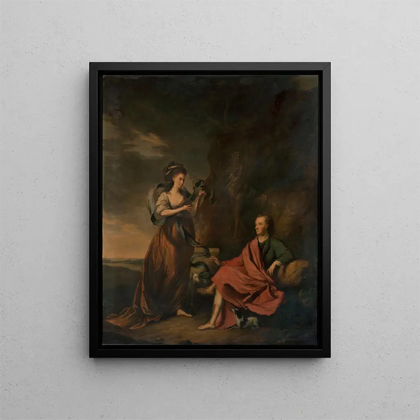 Thomas Hickey - Double Portrait of Arthur Wolfe and his Wife Anne.webp
