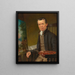 Edward Hicks die het vredige koninkrijk schildert - Thomas Hicks — ingelijst kunstwerk aan de muur