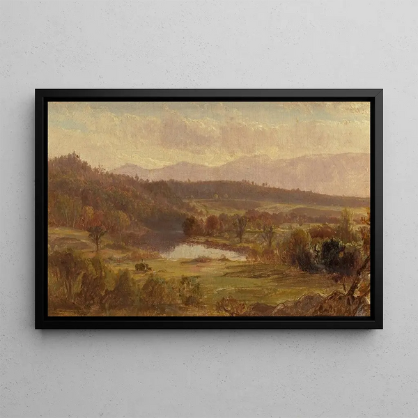 hooien in de Catskills - Thomas Hiram Hotchkiss — ingelijst kunstwerk aan de muur