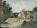 Een weg in een ravijn nabij Napels - Thomas Jones — weergave van het kunstwerk