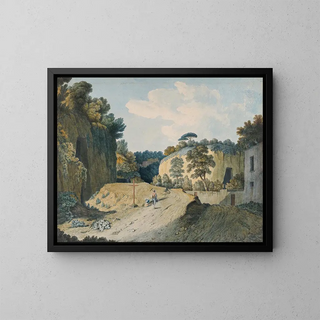 Thomas Jones - A Road in a Gorge near Naples.webp