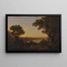 Lac Albano, Italië - Thomas Jones — ingelijst kunstwerk aan de muur