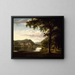 Landschap met uitzicht op de Wye-rivier - Thomas Jones — ingelijst kunstwerk aan de muur