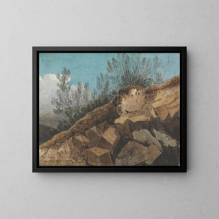 Thomas Jones - Study of Rocks near Pencerrig Wales.webp