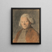 Portret van Joseph Brown uit Norwich 1720-1800 schilder - Thomas Kerrich — ingelijst kunstwerk aan de muur