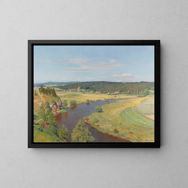 At the banks of the Thaya - Thomas Leitner — framed artwork on a wall