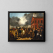 Eerste staatsverkiezing in Detroit, Michigan, 1837 - Thomas Mickell Burnham — ingelijst kunstwerk aan de muur
