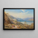Het klooster van Madonna del Sasso, Lago Maggiore, Italië - Thomas Miles Richardson — ingelijst kunstwerk aan de muur