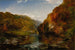 van het herfstmiddag op de Wissahickon - Thomas Moran — weergave van het kunstwerk