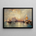 Entree van het Grote Kanaal, Venetië - Thomas Moran — ingelijst kunstwerk aan de muur