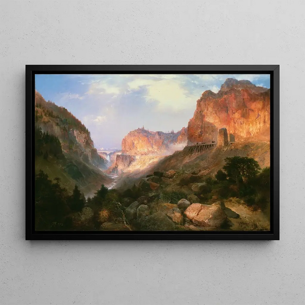 Golden Gate National Park - Thomas Moran — framed artwork on a wall