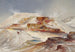 van Thomas Moran's Schilderij Bronnen van de warme wateren van Gardiners River Yellowstone — weergave van het kunstwerk