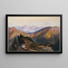 Onderste Ketting van Yellowstone - Thomas Moran — ingelijst kunstwerk aan de muur