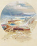 Terrasse Minerva Yellowstone - Thomas Moran — weergave van het kunstwerk