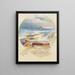 Terrasse Minerva Yellowstone - Thomas Moran — ingelijst kunstwerk aan de muur