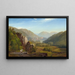 La Juniata, avond - Thomas Moran — ingelijst kunstwerk aan de muur