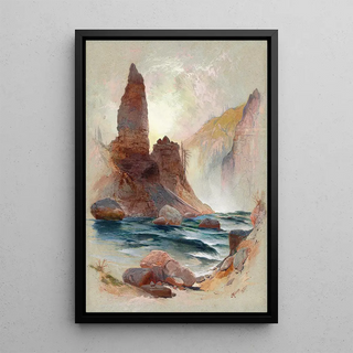 Thomas Moran - Tower at Tower Falls Yellowstone.webp