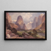 Vallée des eaux murmurantes, sud de l'Utah - Thomas Moran — ingelijst kunstwerk aan de muur