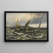van Vent et mer se levant au large de l'île de Sheppey - Thomas Rose Miles — ingelijst kunstwerk aan de muur