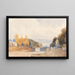 Brussel vanaf de route van Parijs - Thomas Shotter Boys — ingelijst kunstwerk aan de muur