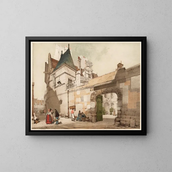 Hôtel de Cluny, Paris - Thomas Shotter Boys — framed artwork on a wall