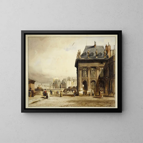 L'Institut de la aile gauche avec le portique - Thomas Shotter Boys — framed artwork on a wall