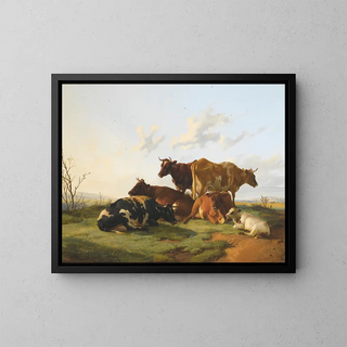 Thomas Sidney Cooper - Cattle Grazing In Canterbury Meadows.webp