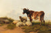 Schapen en koeien op de weide - Thomas Sidney Cooper — weergave van het kunstwerk