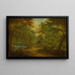 Landschap met beek en visser - Thomas Smith de Derby — ingelijst kunstwerk aan de muur