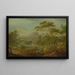 Landschap met een wagen en een ver uitzicht op een stad - Thomas Smith de Derby — ingelijst kunstwerk aan de muur