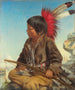 Jongen uit India in Fort Snelling - Thomas Waterman Wood — weergave van het kunstwerk