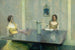 Een lezing - Thomas Wilmer Dewing — weergave van het kunstwerk