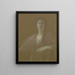 Een moment van reflectie - Thomas Wilmer Dewing — ingelijst kunstwerk aan de muur