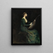 Dame au luth - Thomas Wilmer Dewing — ingelijst kunstwerk aan de muur