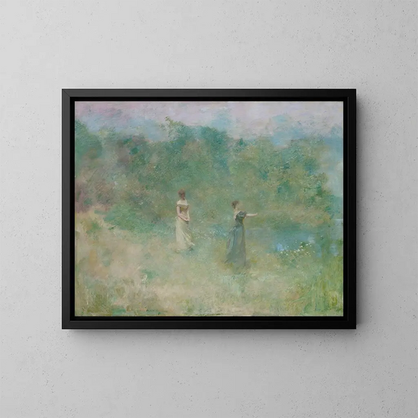 Summer Painting - Thomas Wilmer Dewing — framed artwork on a wall