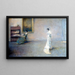 La robe blanche - Thomas Wilmer Dewing — ingelijst kunstwerk aan de muur