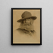 Walt Whitman - Thomas Wilmer Dewing — ingelijst kunstwerk aan de muur